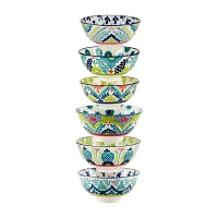 Certified International Talavera 6-pc. Porcelain Fruit Bowl