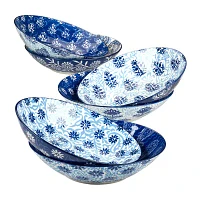 Certified International Carnival Blue 6-pc. Porcelain Soup Bowl