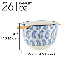 Certified International Carnival Blue 2-pc. Porcelain Soup Bowl