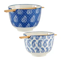 Certified International Carnival Blue 2-pc. Porcelain Soup Bowl