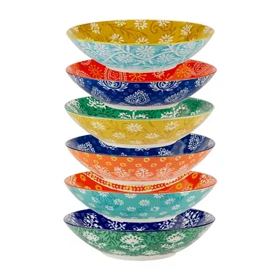 Certified International Carnival Multi 6-pc. Porcelain Soup Bowl