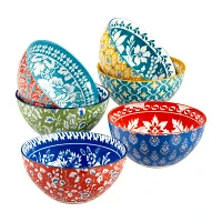 Certified International Panache 6-pc. Porcelain Fruit Bowl