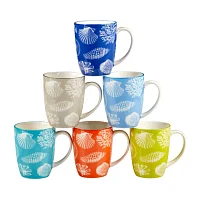 Certified International Seaside 6-pc. Coffee Mug