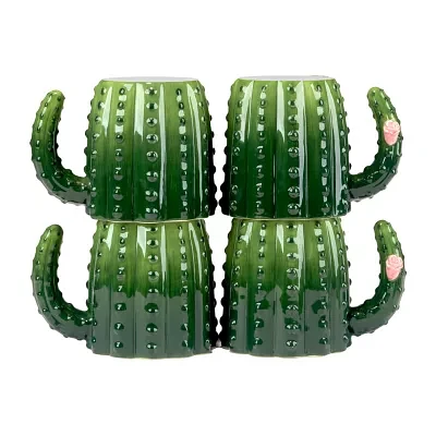 Certified International Cactus Verde 4-pc. Coffee Mug