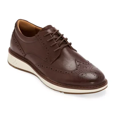 Stafford Mens Arthur Wing Tip Oxford Shoes