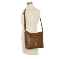 Bueno of California Dbl Zip Hobo Xbdy Crossbody Bag