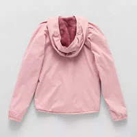 Free Country Little & Big Girls Hooded Water Resistant Lightweight Windbreaker