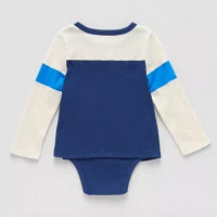 Okie Dokie Toddler Boys Adaptive Long Sleeve Bodysuit