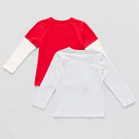 Okie Dokie Toddler & Little Boys 2-pc. Crew Neck Long Sleeve Graphic T-Shirt