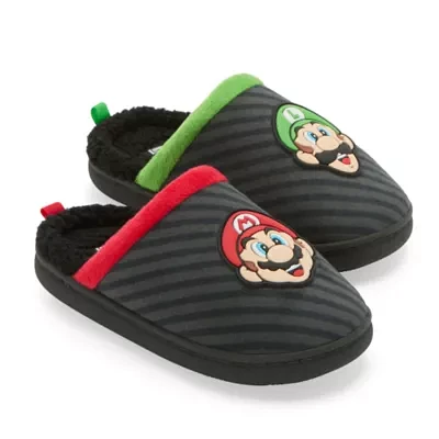 Boys Super Mario Slip-On Slippers