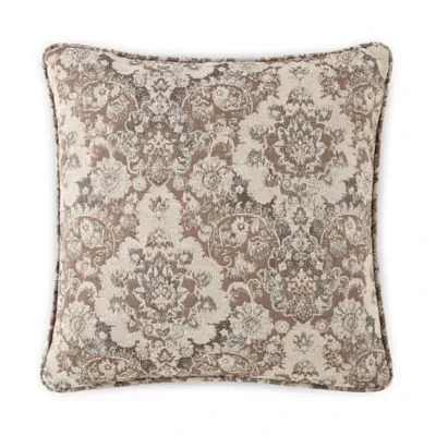 Paisley Feather Filled  Square Throw Pillow