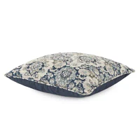 Paisley Feather Filled  Square Throw Pillow