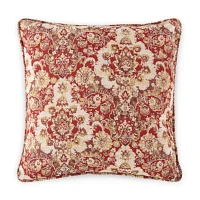 Paisley Feather Filled  Square Throw Pillow