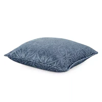 Tonal Feather Filled Medalion Square Throw Pillow