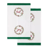 North Pole Trading Co. Joy Wreath 4-pc. Kitchen Towel