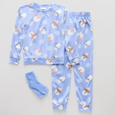 Little & Big Girls 3-pc. Pajama Set