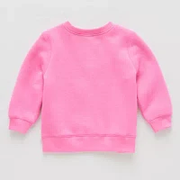 Okie Dokie Baby Girls Crew Neck Long Sleeve Fleece Sweatshirt