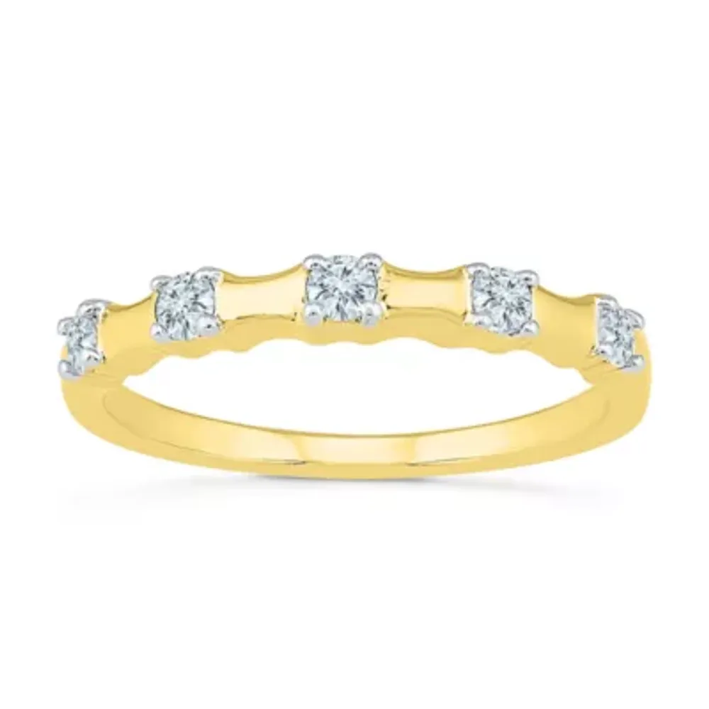 2MM 1/4 CT. T.W. Natural White Diamond 10K Gold Band