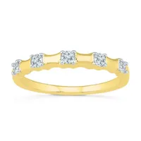 2MM 1/ CT. T.W. Natural White Diamond 10K Gold Band