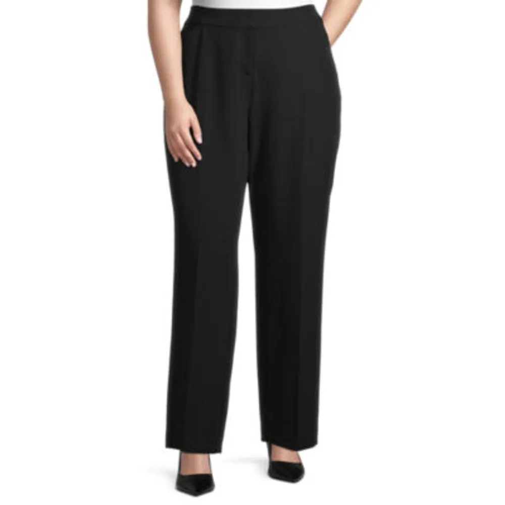 Worthington Womens Perfect Fit Trouser - Plus