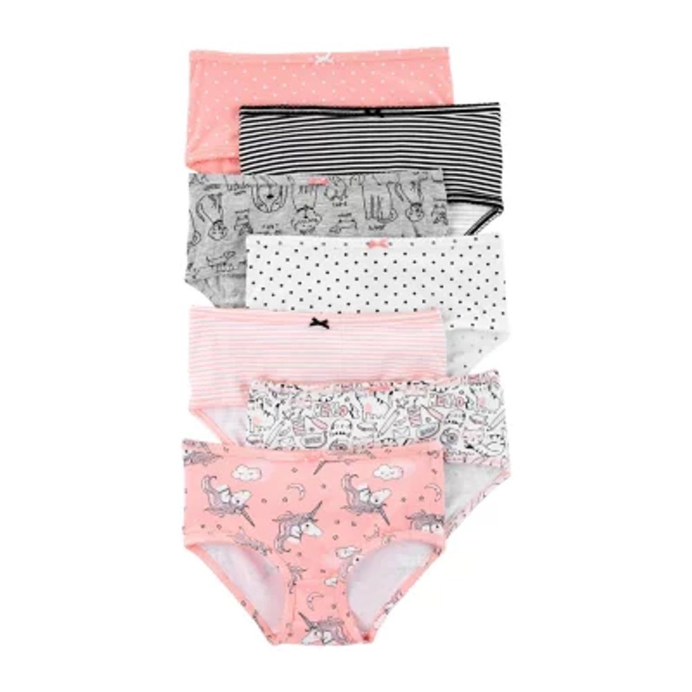  Carters/OshKosh Girls Little 7-Pack Underwear