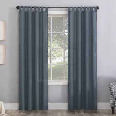 No 918 Jacob Tab Top Sheer Single Curtain Panel