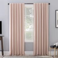 Sun Zero Evelina Faux Dupioni Silk Thermal Extreme Back Tab Energy Saving 100% Blackout Single Curtain Panels