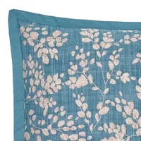 Fieldcrest Space Dyed Botanical 3-pc. Floral Comforter Set