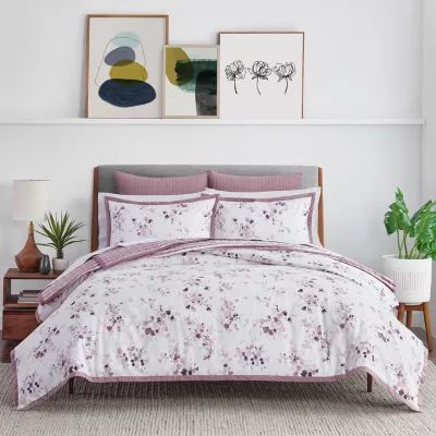 Fieldcrest Watercolor 3-pc. Floral Duvet Cover Set