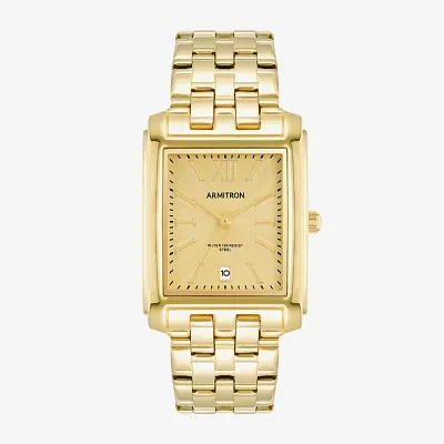 Armitron Mens Gold Tone Stainless Steel Bracelet Watch 20-5499chgp