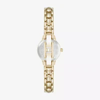 Armitron Womens Diamond Accent Gold Tone Bracelet Watch 75-5943bkgp