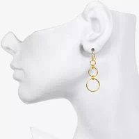 Bijoux Bar Delicates Delicates Tri Tone Drop Earrings