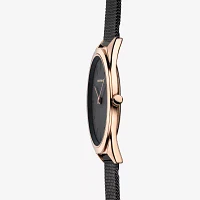 Bering Womens Black Stainless Steel Bracelet Watch 17031-166