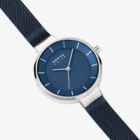 Bering Womens Blue Stainless Steel Bracelet Watch 14631-307