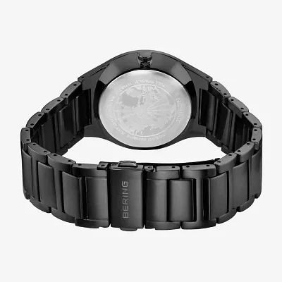 Bering Mens Black Stainless Steel Bracelet Watch 11739-727