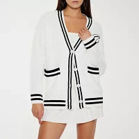 Forever 21 Womens Long Sleeve Open Front Cardigan Juniors