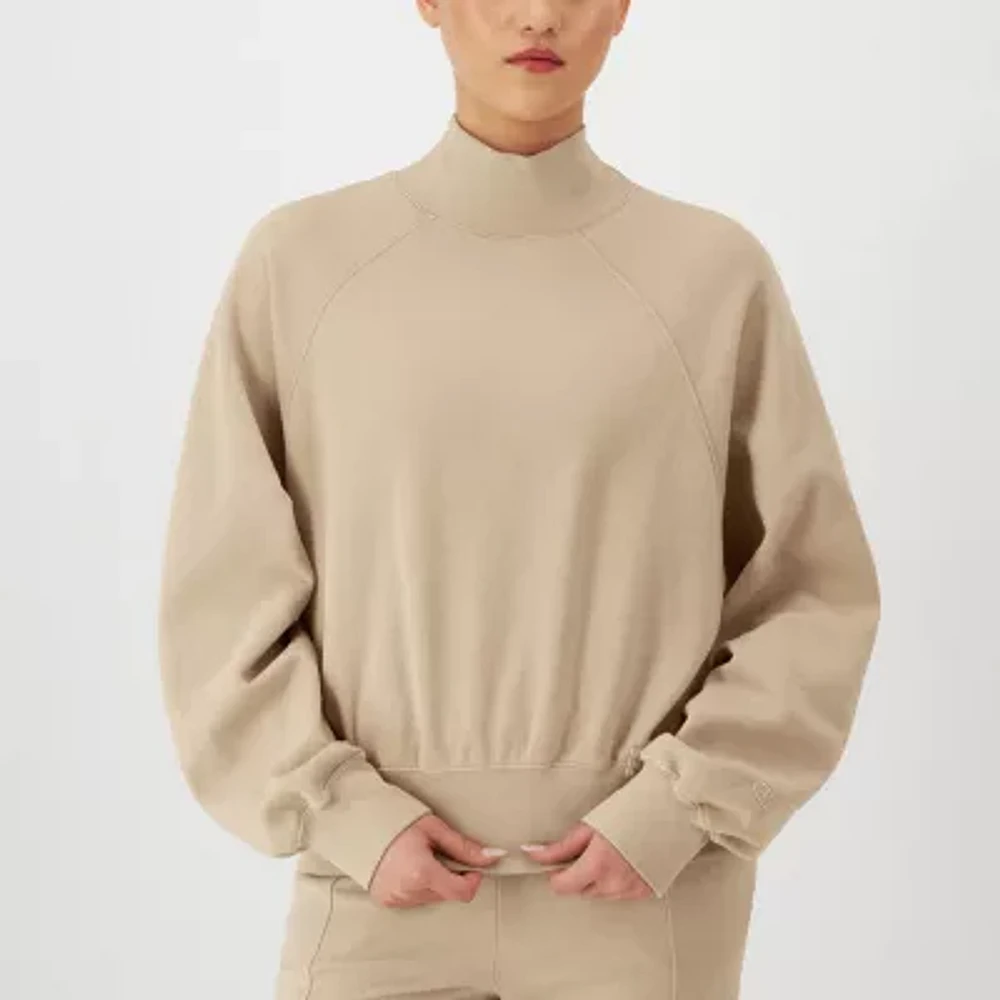 Champion Womens Long Sleeve Mock Neck Top