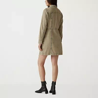 Levi's Womens Long Sleeve Shirt Dress