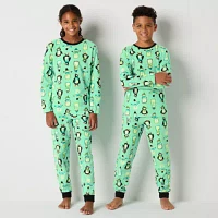 North Pole Trading Co. Little & Big Unisex Microfleece 2-pc. Christmas Matching Family Pajama Set