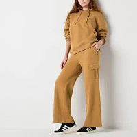 Arizona Womens Wide Leg Sweatpant-Juniors