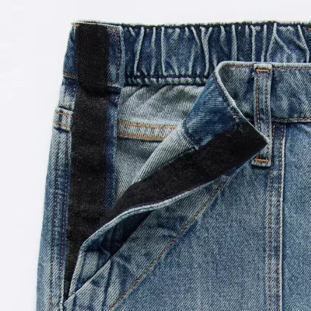 Arizona Juniors Adaptive Womens Mid Rise Baggy Fit Seated Wear Jean
