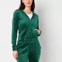 Juicy By Couture Hooded Lightweight Womens Juniors Casual Track Jacket