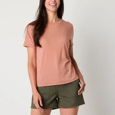 a.n.a Womens Crew Neck Short Sleeve T-Shirt