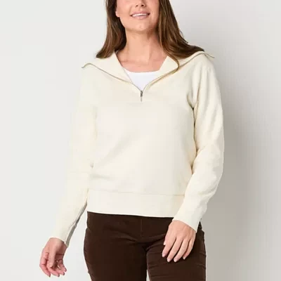 St. John's Bay Womens Long Sleeve Sweatshirt