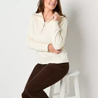 St. John's Bay Womens Long Sleeve Sweatshirt