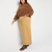 a.n.a Womens High Rise Maxi Skirt - Plus