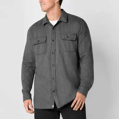 mutual weave Big and Tall Mens Classic Fit Long Sleeve Flannel Shirt