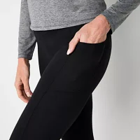 Xersion Womens Winter Brushed Back Fleece High Rise Moisture Wicking Full Length Leggings