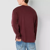 Arizona Mens Long Sleeve Henley Shirt