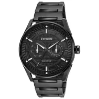 Citizen Mens Black Stainless Steel Bracelet Watch Bu4025-59e